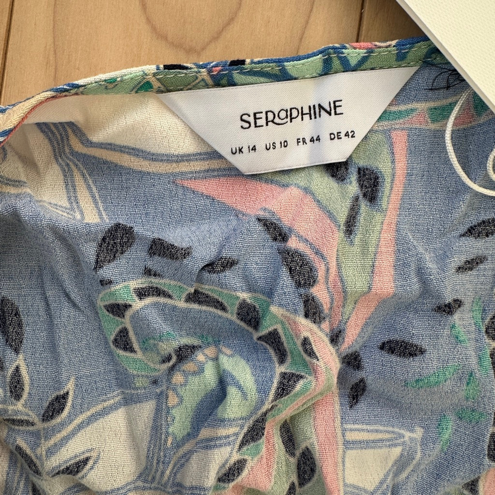 Seraphine Blue and Green Midi Dress - Picture 8 of 10